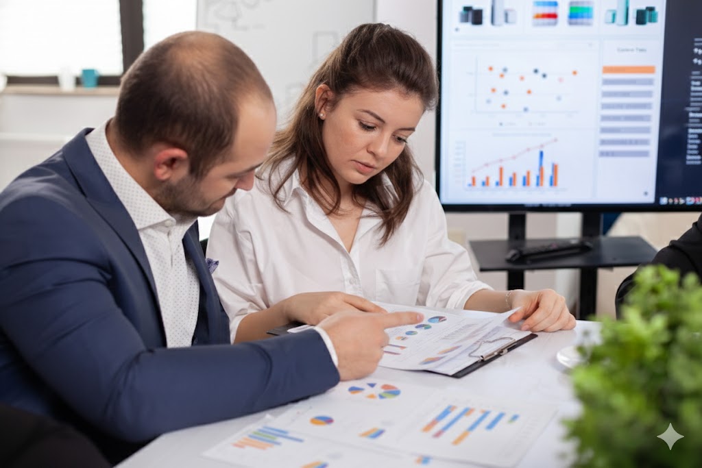 Asesores realizando una due diligence y auditoría de compraventa para comprar negocios en España con seguridad.